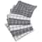 DII® Gray Combo Windowpane Dishcloths, 6ct.